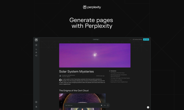 Perplexity Pages | 미디어 시장을 혁신하는 AI 도구